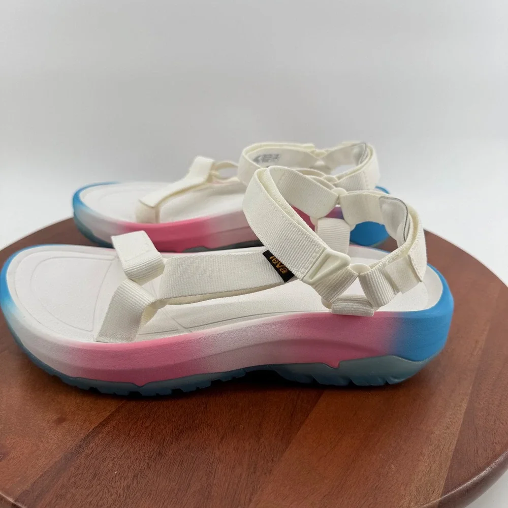Teva Hurricane XLT2 Ampsole Brite White Pink Blue Ombre Sandals 1134356 Women 11